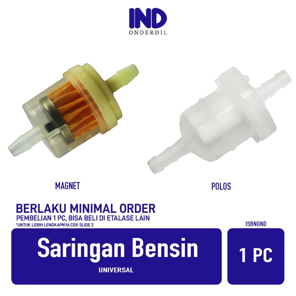 Filter Bensin/Saringan Bensin Magnet Universal Motor Honda/Yamaha/Suzuki Beat/Vario/Mio/Scoopy/Supra