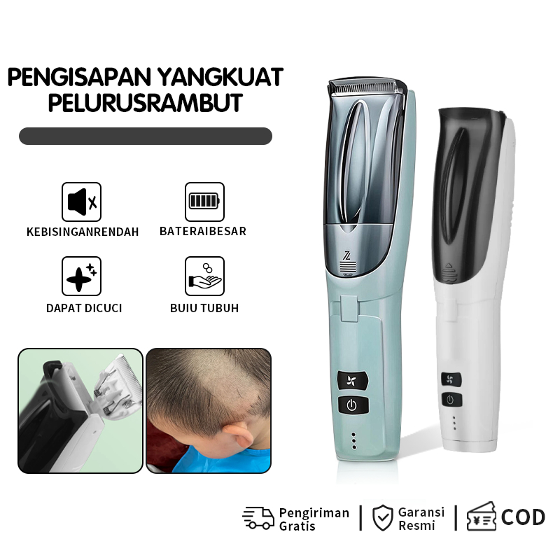 Alat cukur rambut bayi, penyedot rambut otomatis ultra-senyap, alat cukur bayi baru lahir, alat cuku