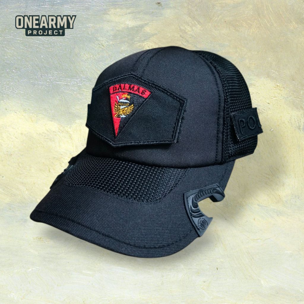 Topi Tactical Bordir Logo Dalmas Pol PP bisa custom nama