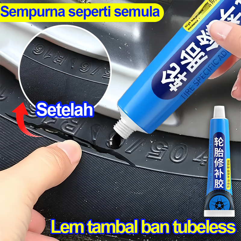 lem alat tambal ban tubeless motor mobil sepeda 30ml tambal Hitam ban tip top Tahan Suhu/ Anti Bocor