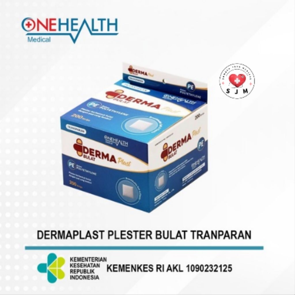 Onehealth Dermaplast Plester Bulat Transparan / Plester Bulat Transparan Onehealth