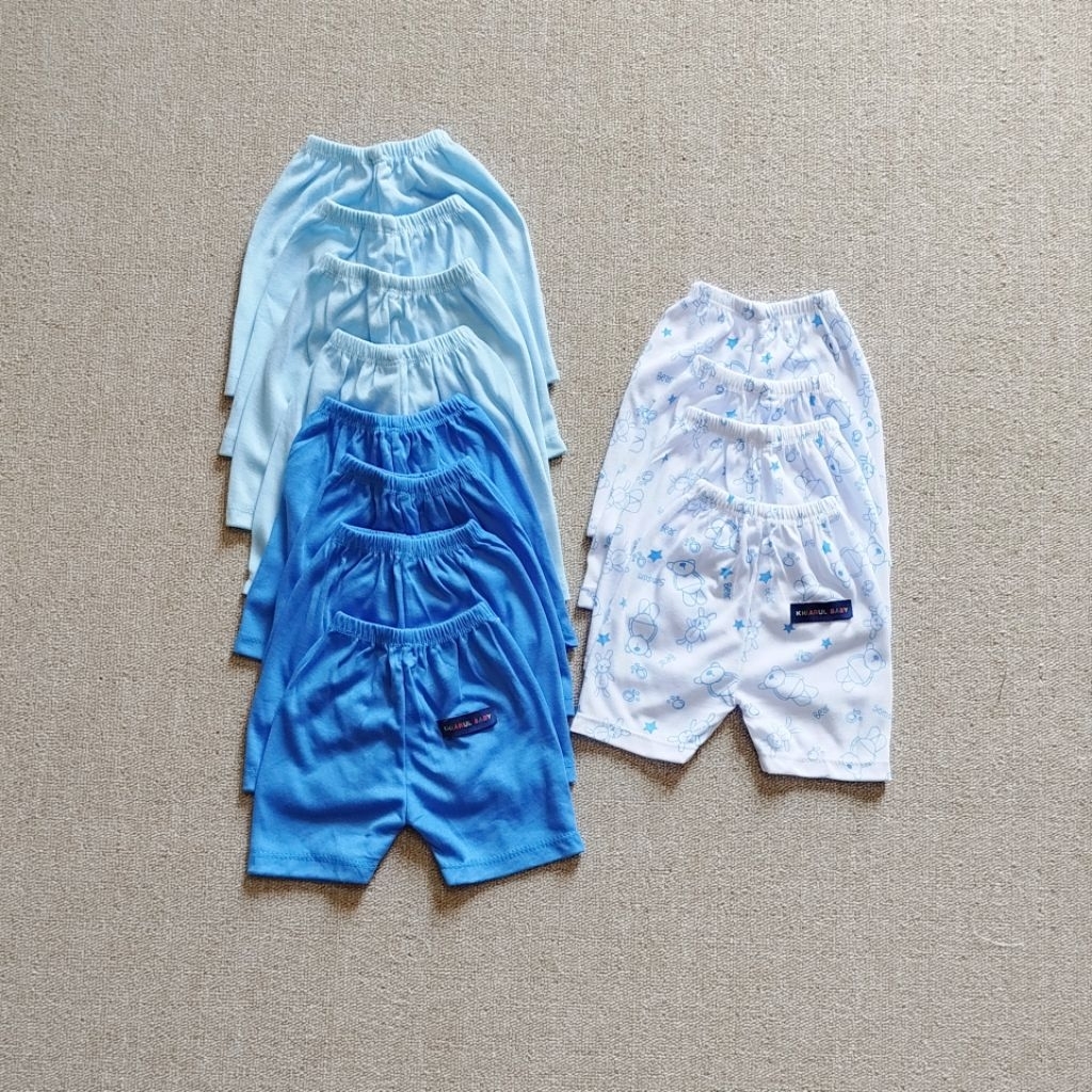 12 pcs/1 lusin celana pendek bayi 0-3 bulan