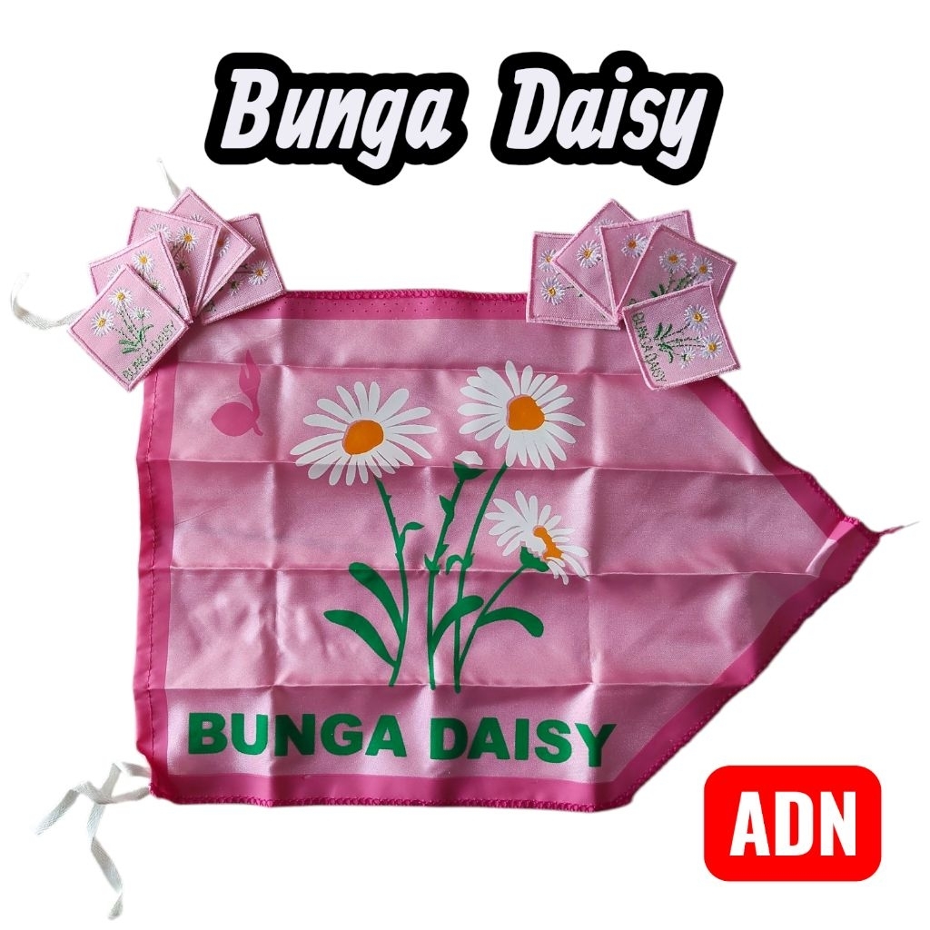 Bet Regu Bunga Daisy | Bet Tanda Regu Bunga Daisy Bordir | Bedge Regu Pramuka