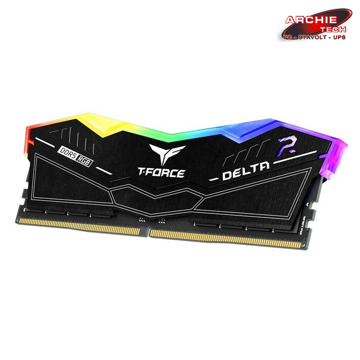 RAM TEAM GAMING T-FORCE DDR5 DELTA RGB 32GB (2x16GB) PC7200MHz CL34 Black (FF3D532G7200HC34ADC01)
