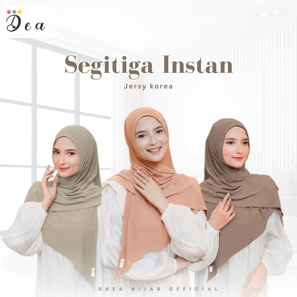 HIJAB INSTAN SEGITIGA JERSEY/JILBAB SEGITIGA INSTAN JERSEY SUPER