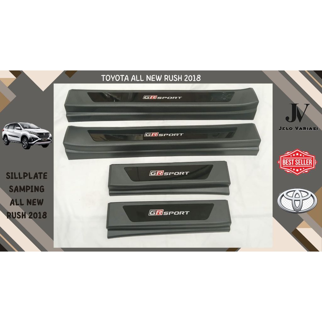 Sillplate Injakan Samping Mobil Toyota All New Rush 2018-2025 Injakan Samping Gr Sport