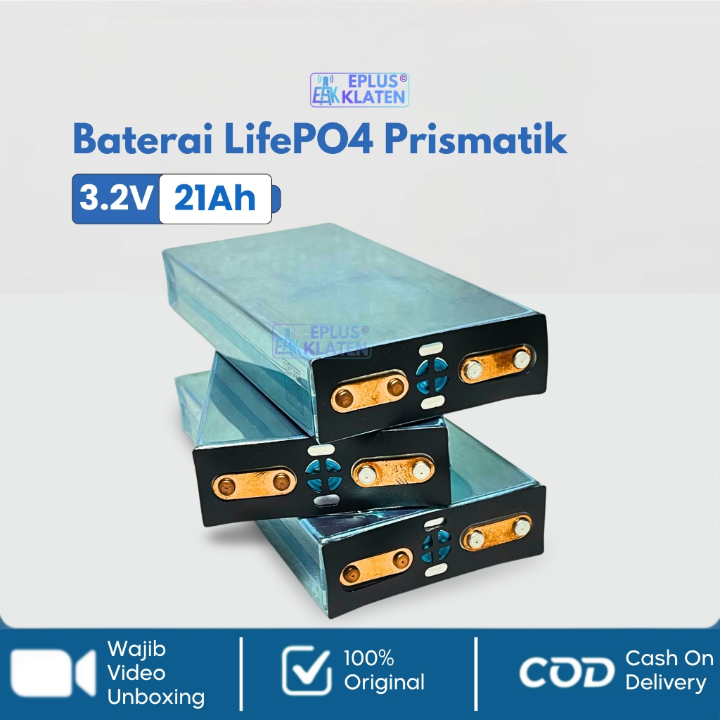 Rumahleha Battery Lifepo4 3.2V 21Ah Prismatik Baterai Motor Listrik 20Ah Pdc Pac Grade A - Bt136