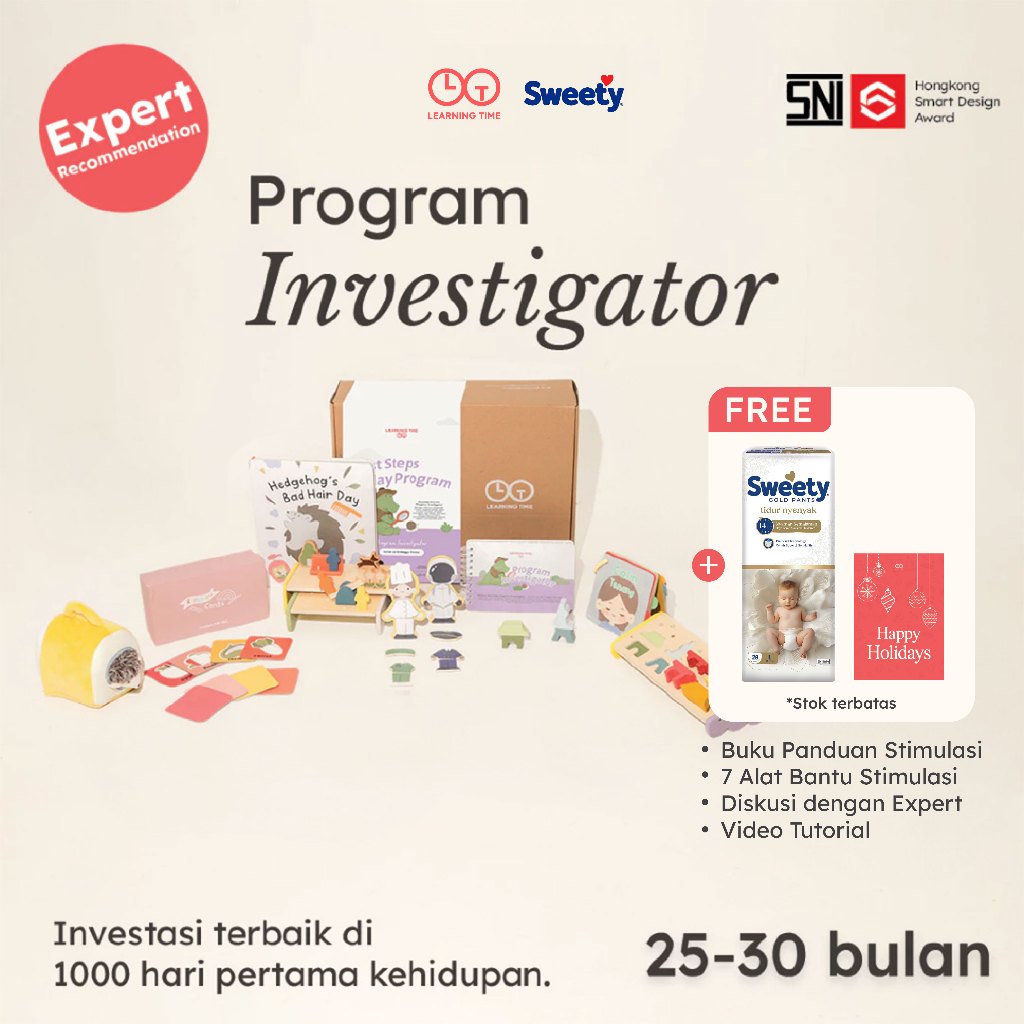 Learning Time- Program Investigator- Mainan Edukasi Anak 2 Tahun/Montessori Toys/ Mainan Montessori 