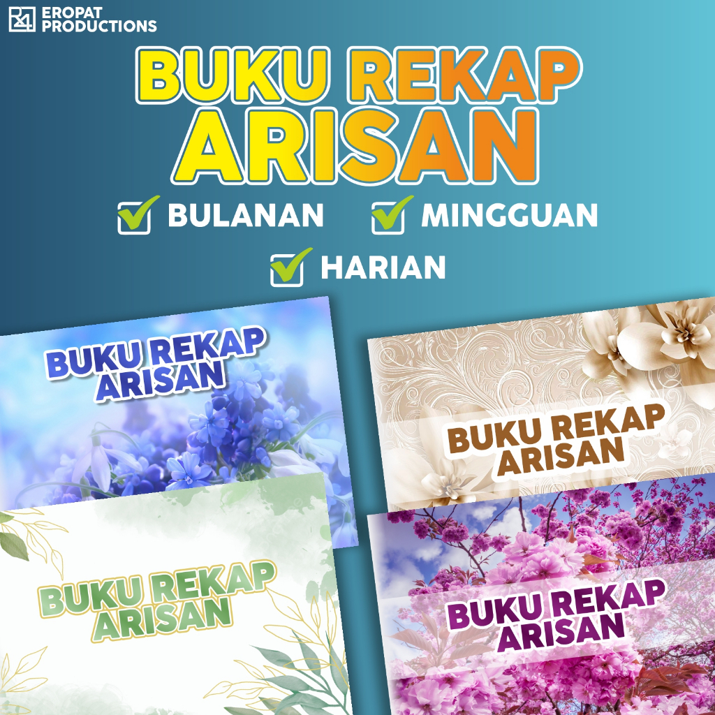 Buku Rekap Arisan | Pembukuan Arisan | Buku Arisan Bulanan | Mingguan | Harian
