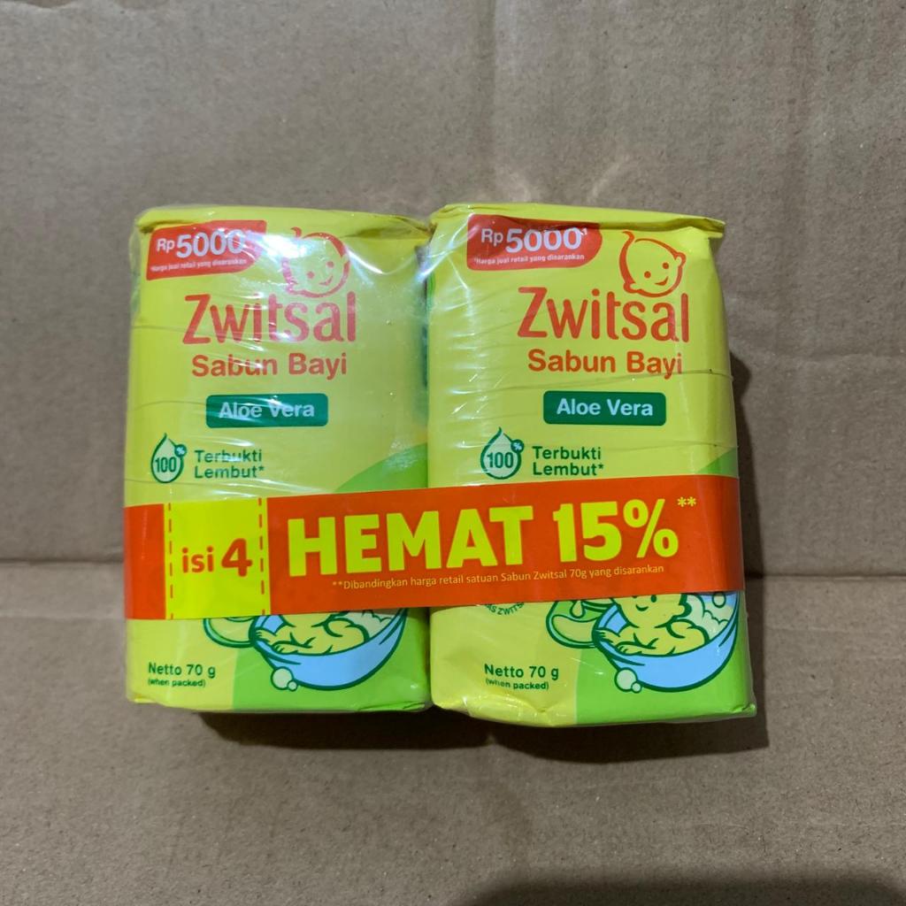 PAKET ISI 4 Zwitsal Sabun Bayi Batang 70gr