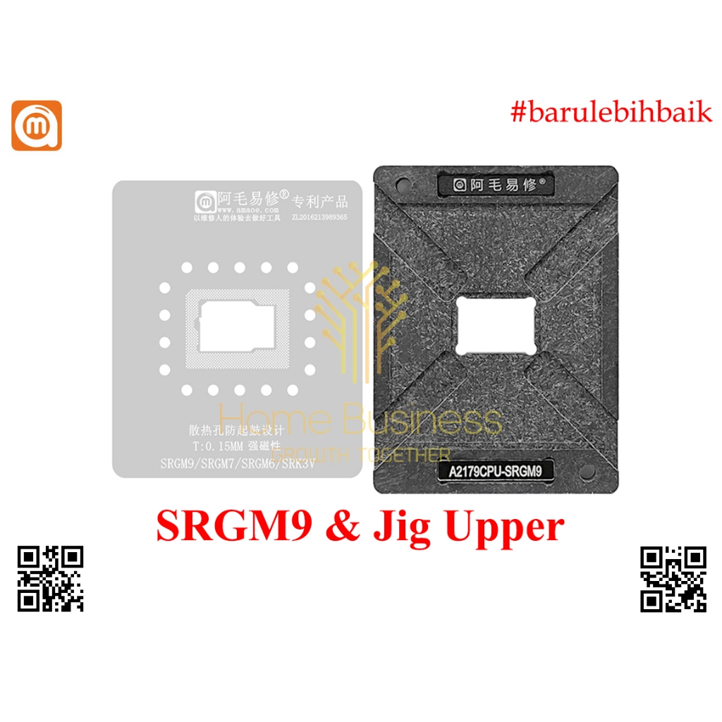Amaoe Stencil BGA Reballing A2179 CPU SRGM9 SRK3V SRGM6 SRGM7 A2179 Jig Upper Stencil Stensil Cetaka