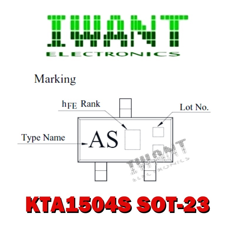 KTA1504 ASG EPITAXIAL PLANAR PNP TRANSISTOR KTA1504S SMD CODE AS ASG KTA 1504S CODE MARKING ASG