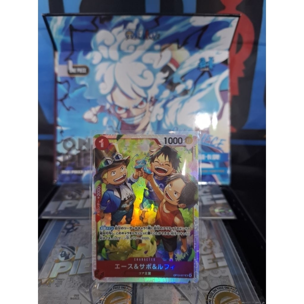 ace,sabo,luffi  SR  op13-007 one piece tcg