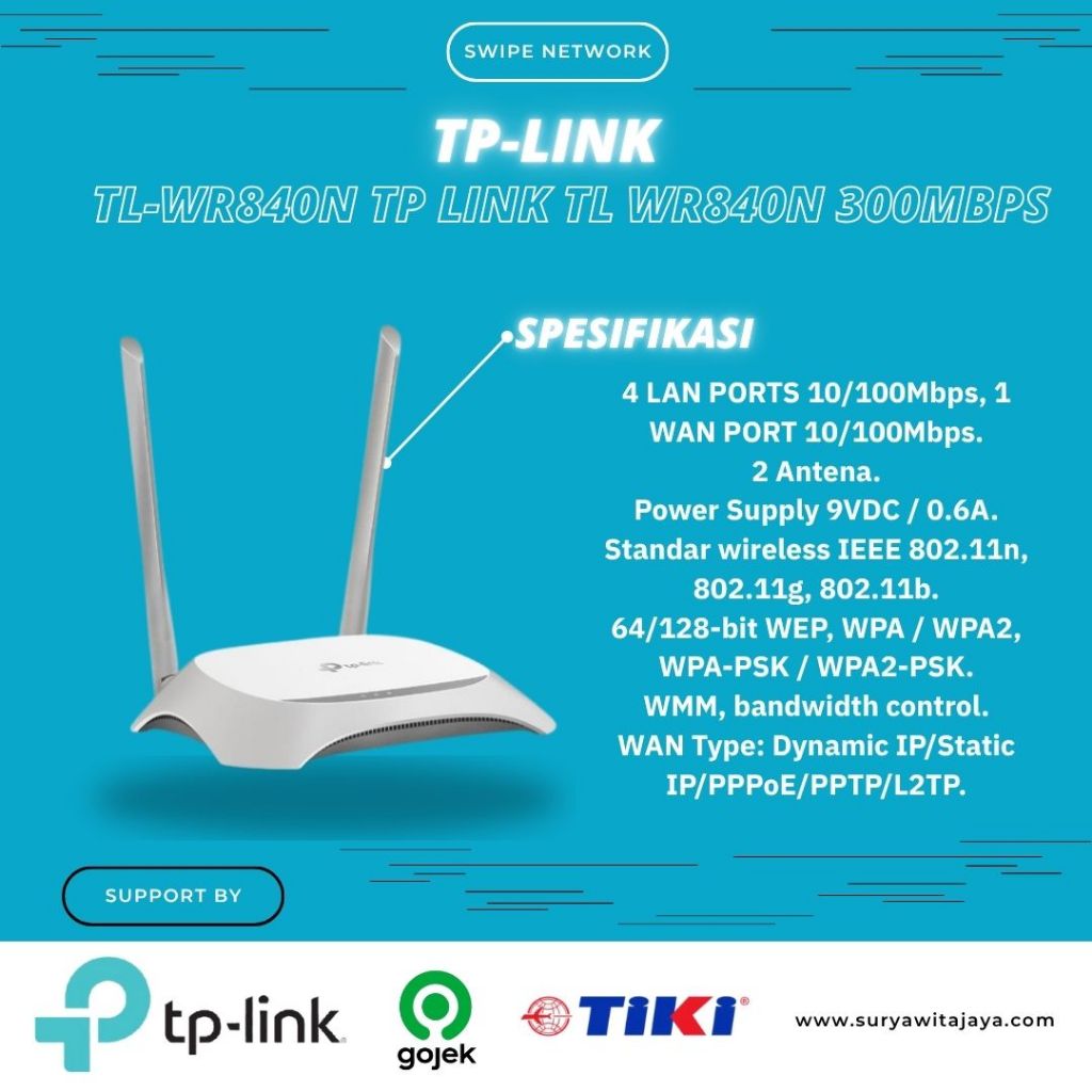 TP-LINK TL-WR840N tp link tl wr840n 300mbps
