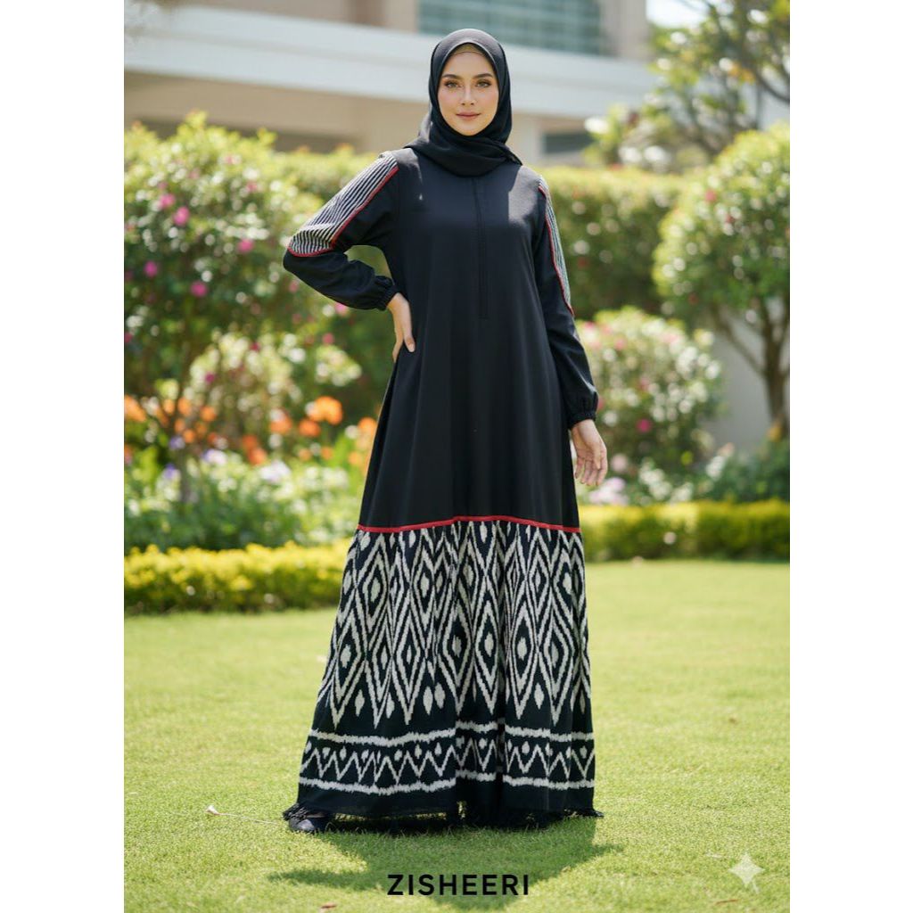 ZISHEERI ORIGINAL - Rameswari Dress Tenun Mix Katun
