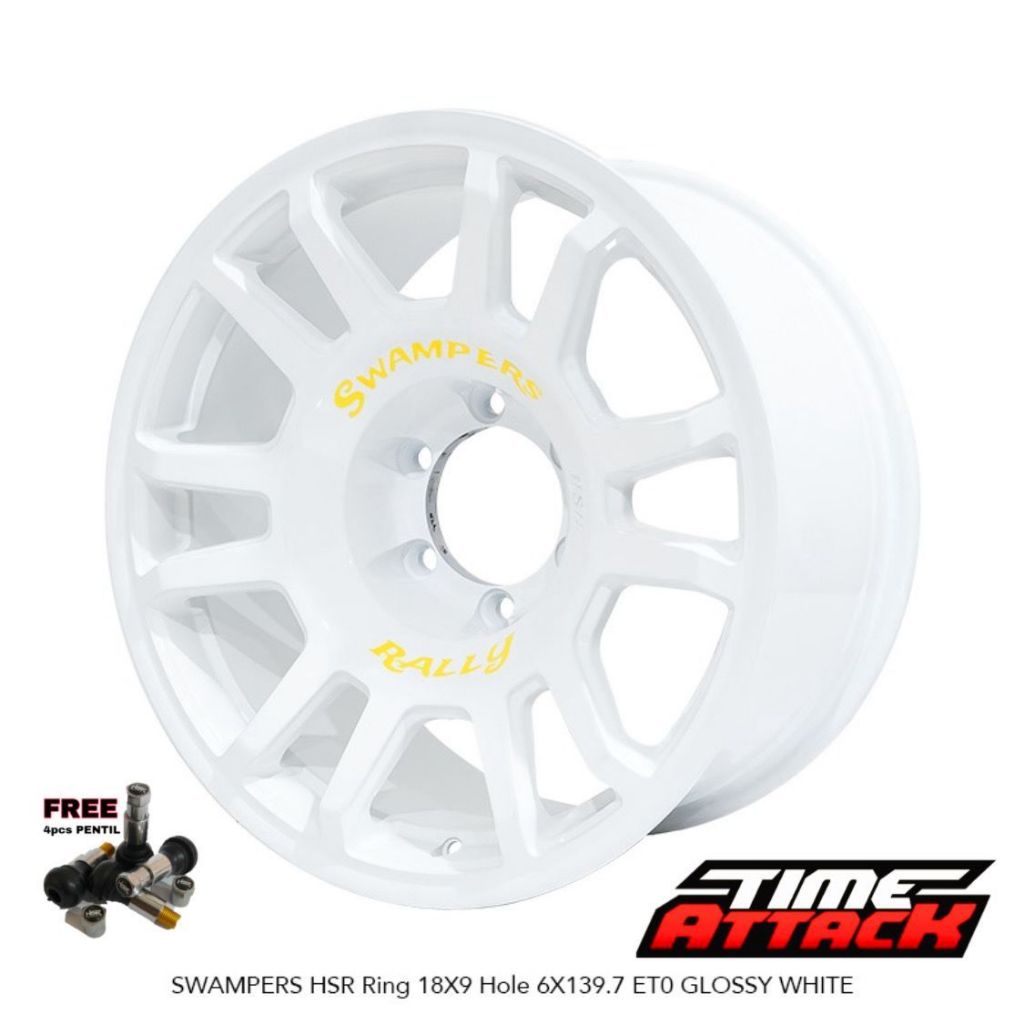 Velg Mobil Pajero Ring 18 HSR WHEEL Tipe Swampers Velg Hsr R18 - TIME ATTACK BOGOR