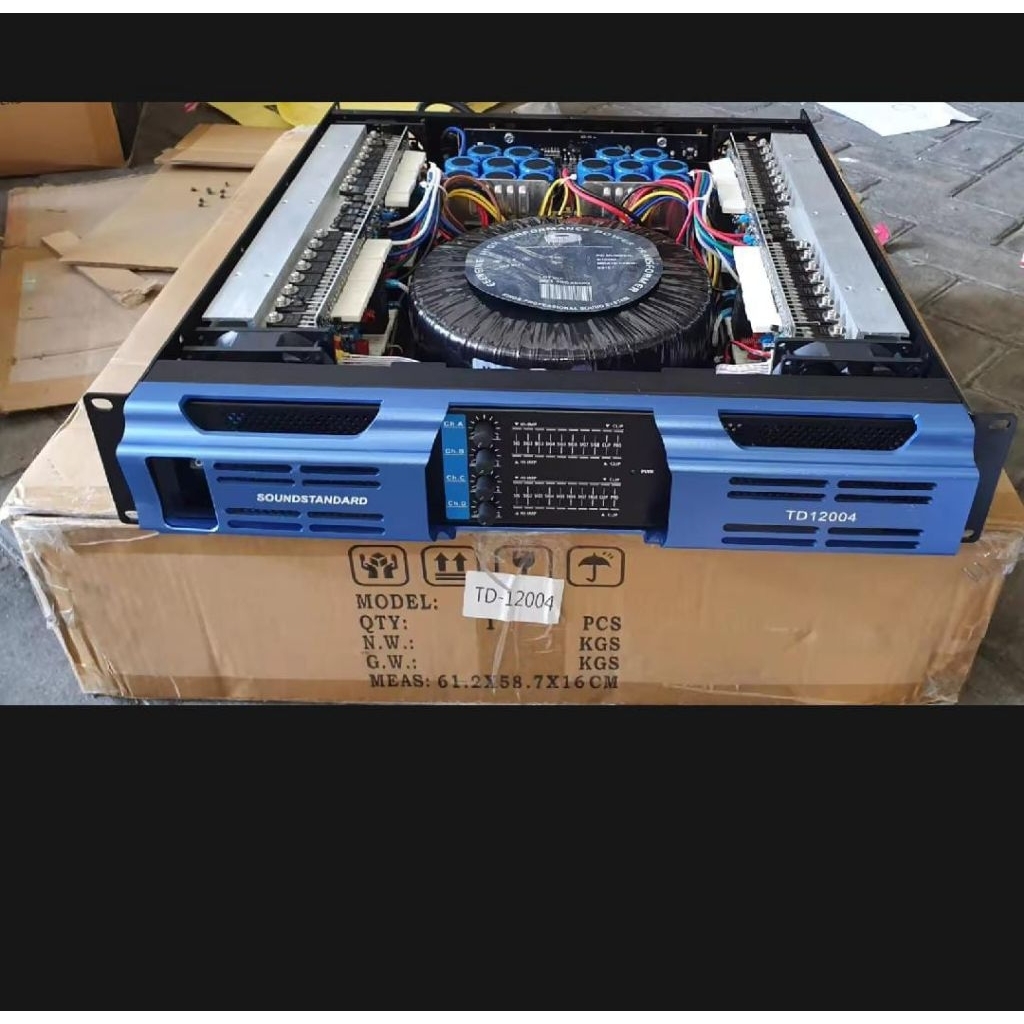 POWER SOUND STANDAR TD 12004 4 CH POWER MIDEL SOUNDSTANDART TD12004