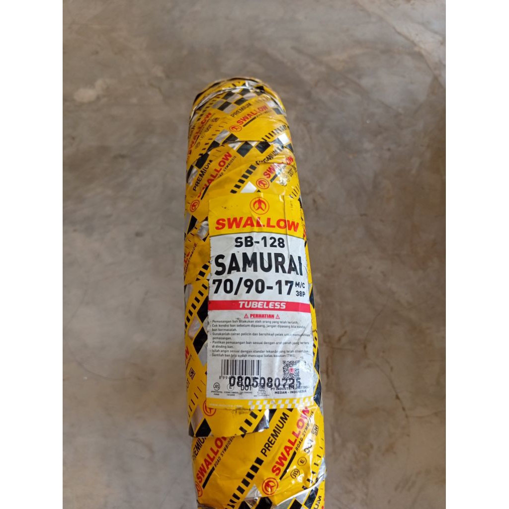 BAN TUBLESS SWALLOW 70/90 RING 17