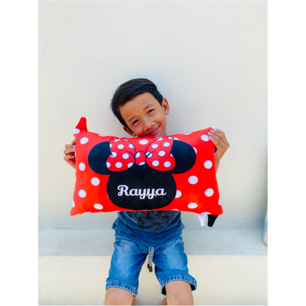 Souvenir Ultah Anak Souvenir Ulangtahun Anak Perempuan Bantal Karakter Custom Free Nama