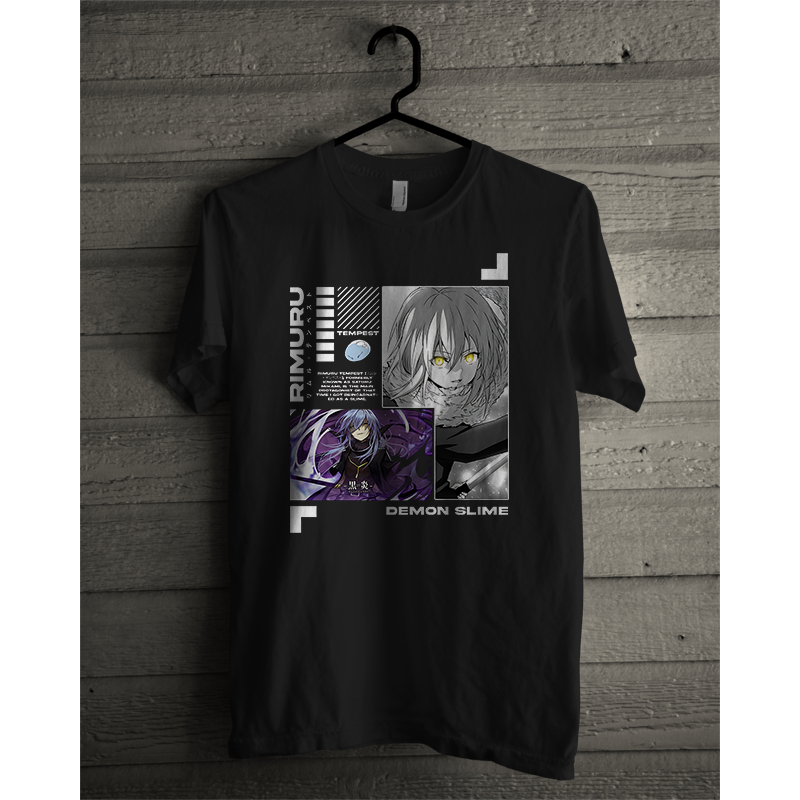 Kaos T-Shirt Anime Tensura Slime Rimuru Demon Slime
