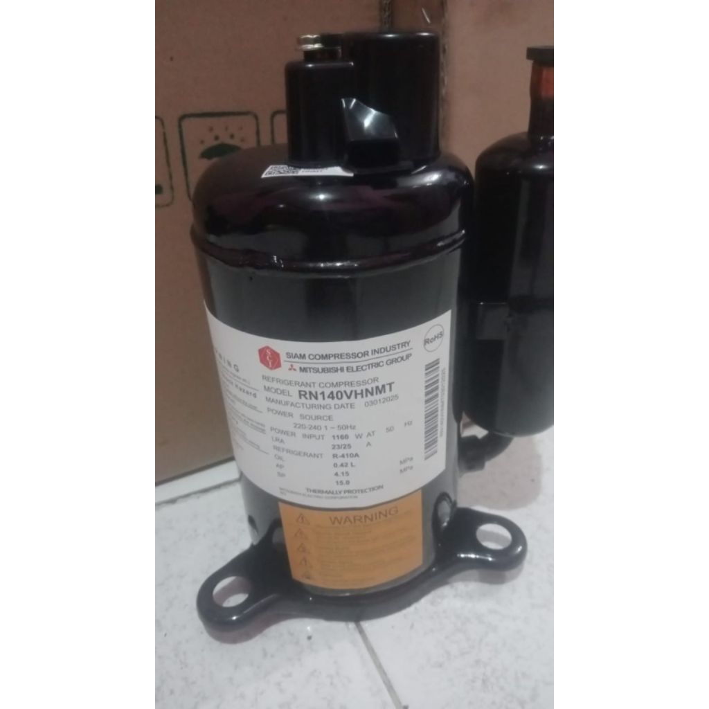 KOMPRESOR AC MITSUBISHI SIAM RN140VHNMT | KOMPRESOR AC 1,5PK R410