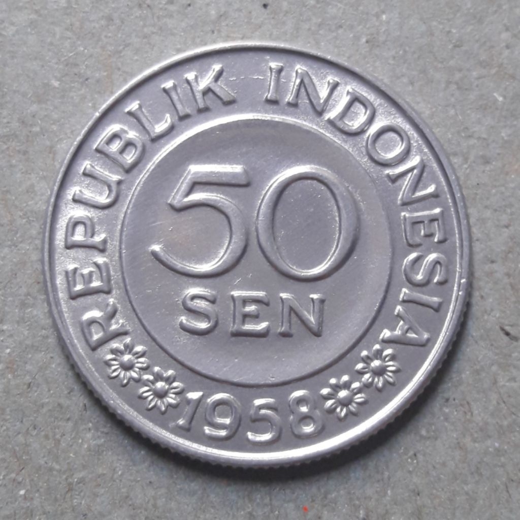 koin 50sen indonesia