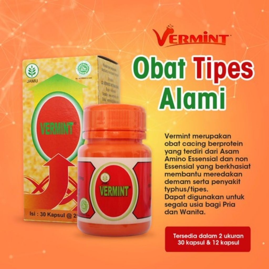 Vermint, Obat cacing vermint, obat demam, DBD, typus