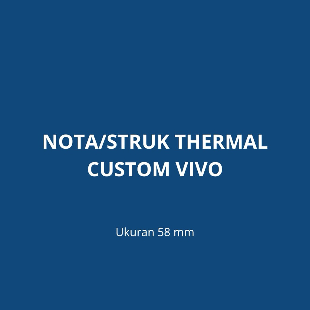 Nota/bon/struk Custom bensin VV