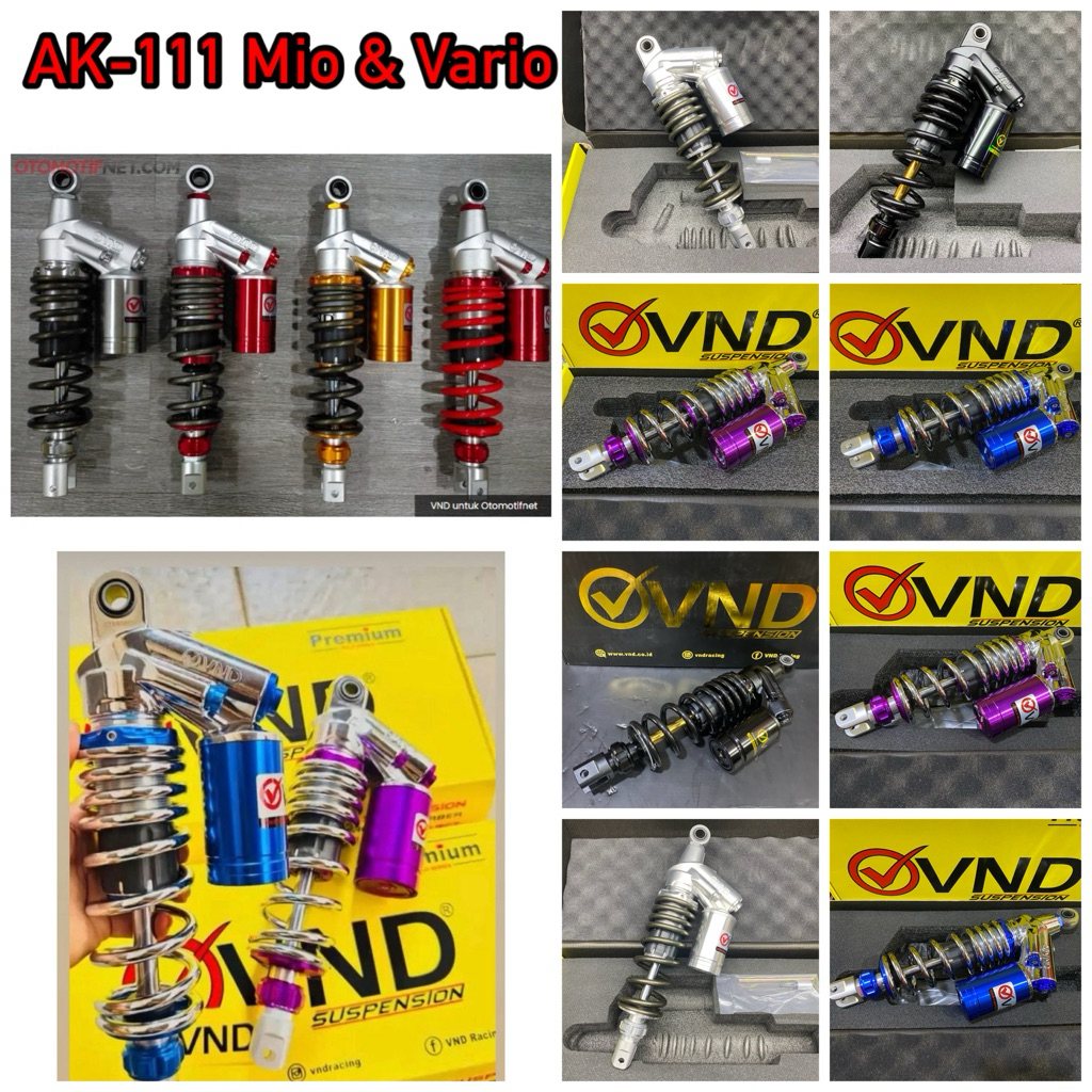 Shock VND Suspension AK-111 B1 Matic Singel 305mm 330mm Shockbreaker Singel Matic Tabung Atas Double