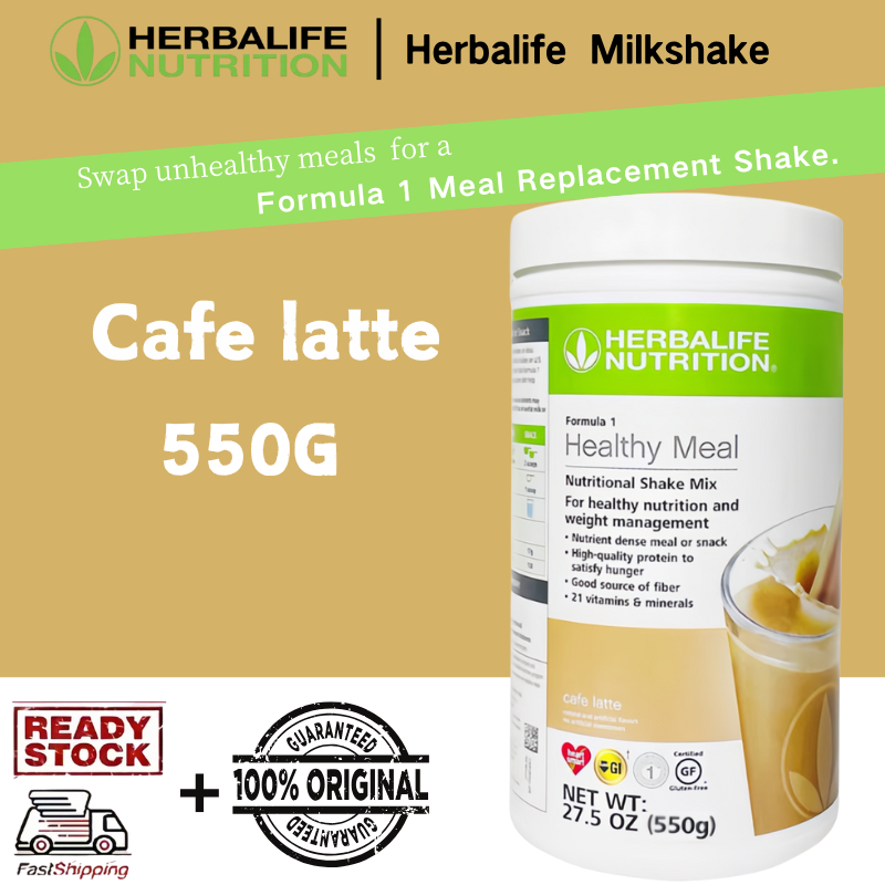 Produk herbalife Original 550G - Cafe Latte Shake protein penurun berat badan AS
