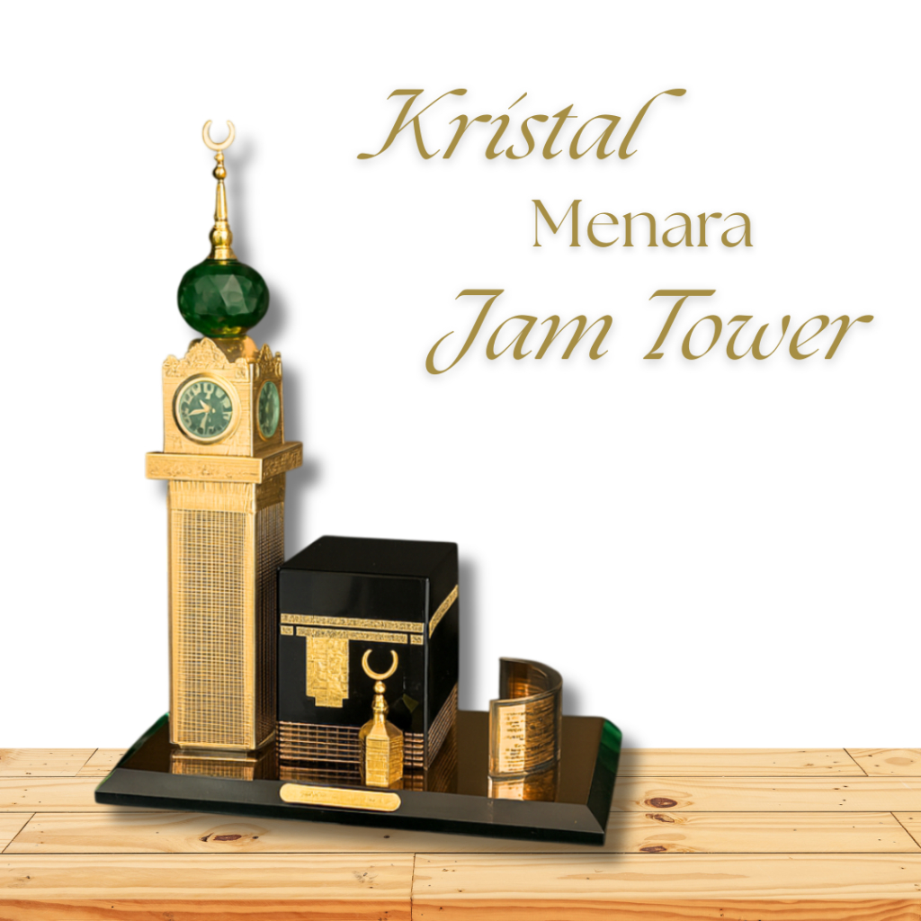 Kristal Miniatur kabah Menara Jam Mekah  tower ( MH G0240 )