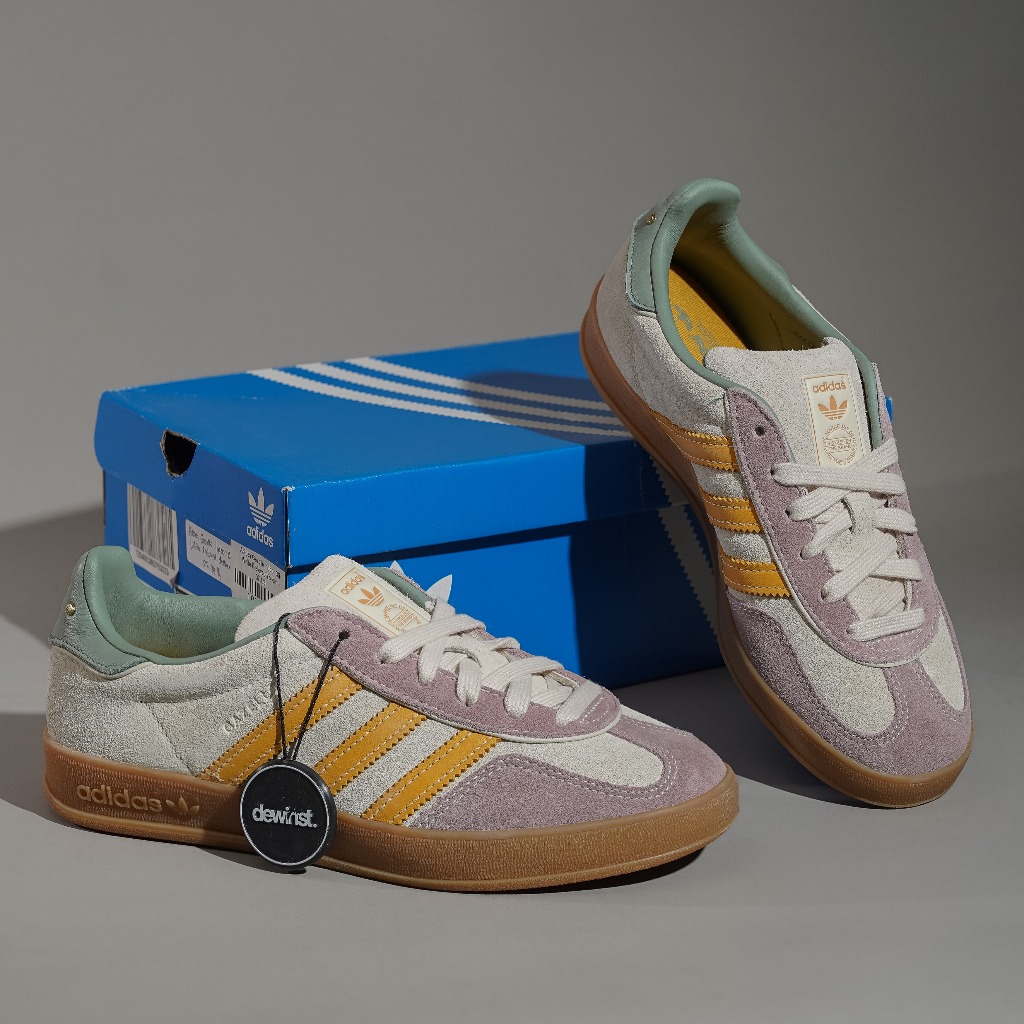 Adidas Gazelle Indoor Off White Preloved Yellow