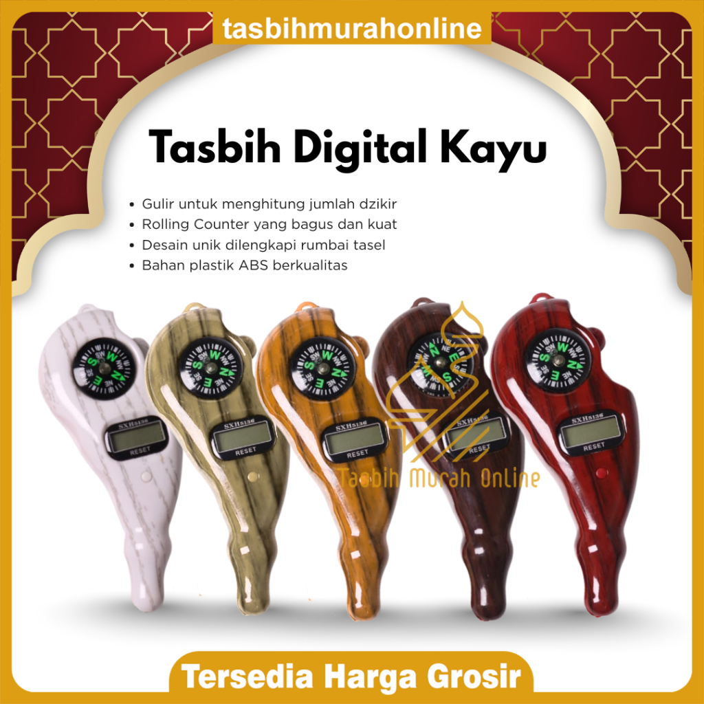 [TMO] Tasbih Digital Kayu TERMURAH