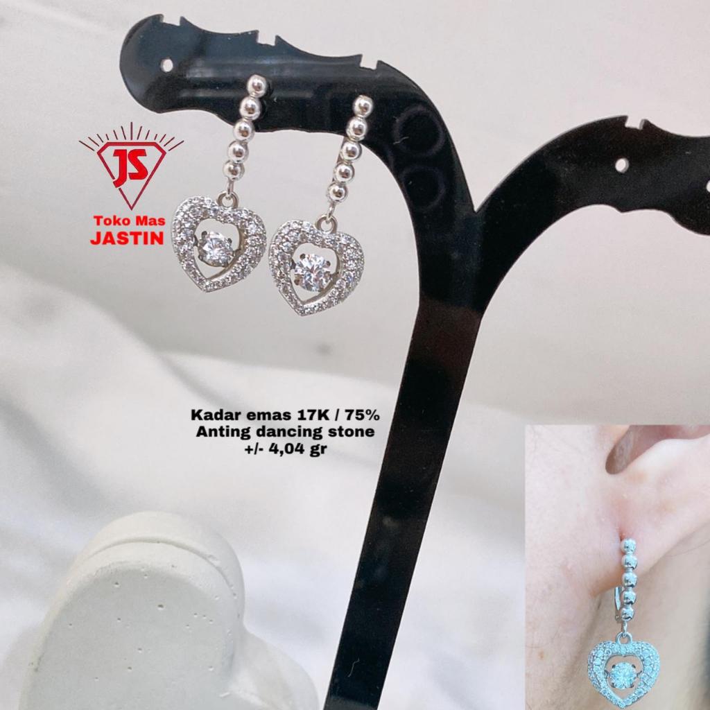 anting new fashion dancing stone kadar 17k/750