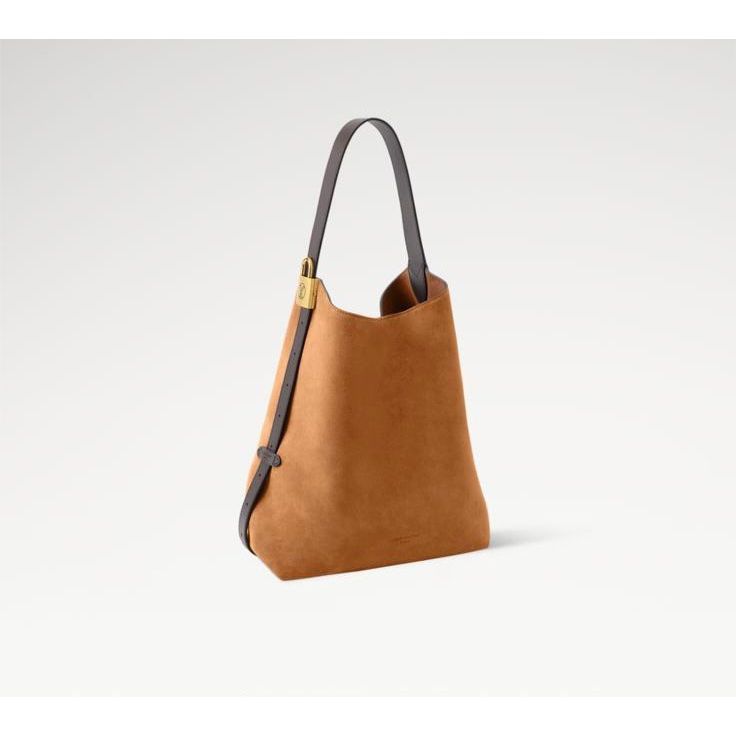 [Ready Stock] Tas Wanita RoyaleLuxe Hobo MM Low Key Bag in Tan Suede