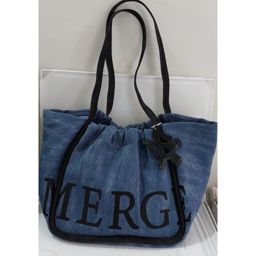 Preloved tas Merge Denim
