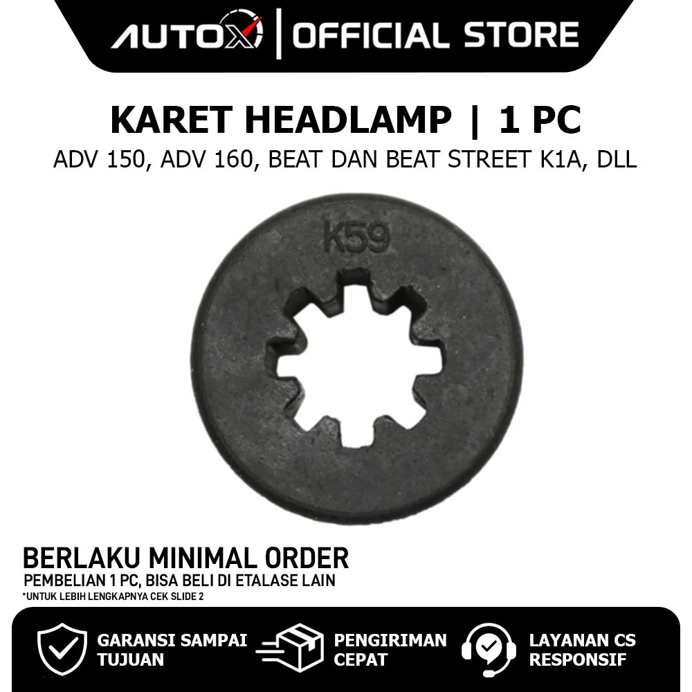 Karet Headlamp BeAT Street K1A & ADV 150 160 & CB150R StreetFire & CBR 150R & CB150X & CBR 250RR & F