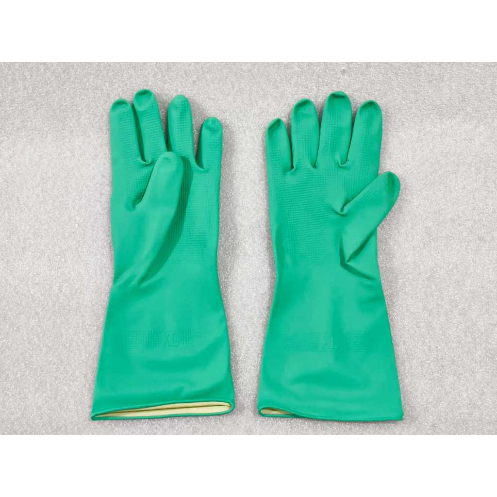 WARNA HIJAU  SARUNG TANGAN KARET TEBAL MASSAKI XL WARNA HIJAU / SARUNG TANGAN LATEX MASSAKI FLOCK LI