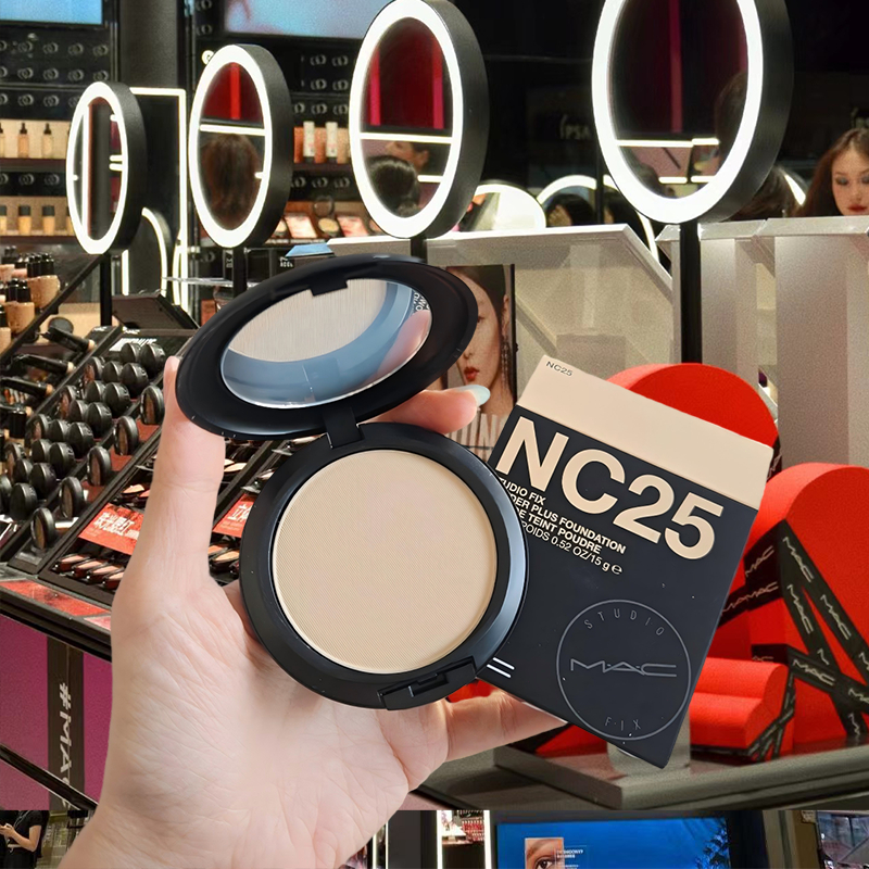 MAC Studio Fix Powder Plus Foundation All Skin • 15gr NC20 NC25 NC30 NC35 Bedak Padat