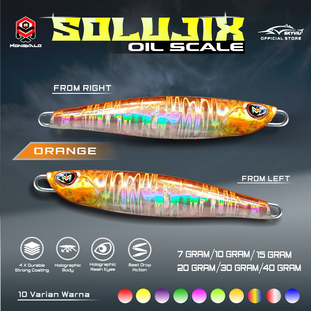 Mongkalo Solujix Minyak noGID noMotif Candy 40 Orange