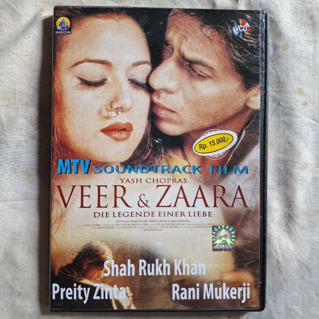 Kaset vcd lagu india veer zaara