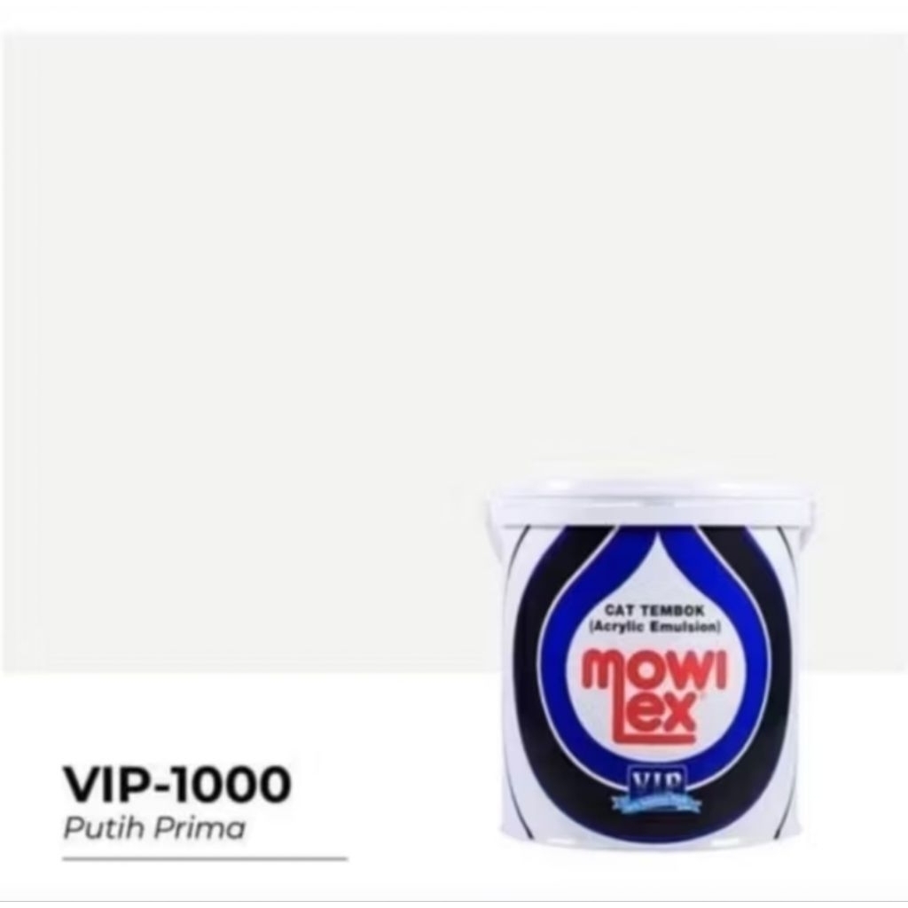 Cat Tembok Mowilex Interior Vip E1000 Putih Prima 2,5Ltr