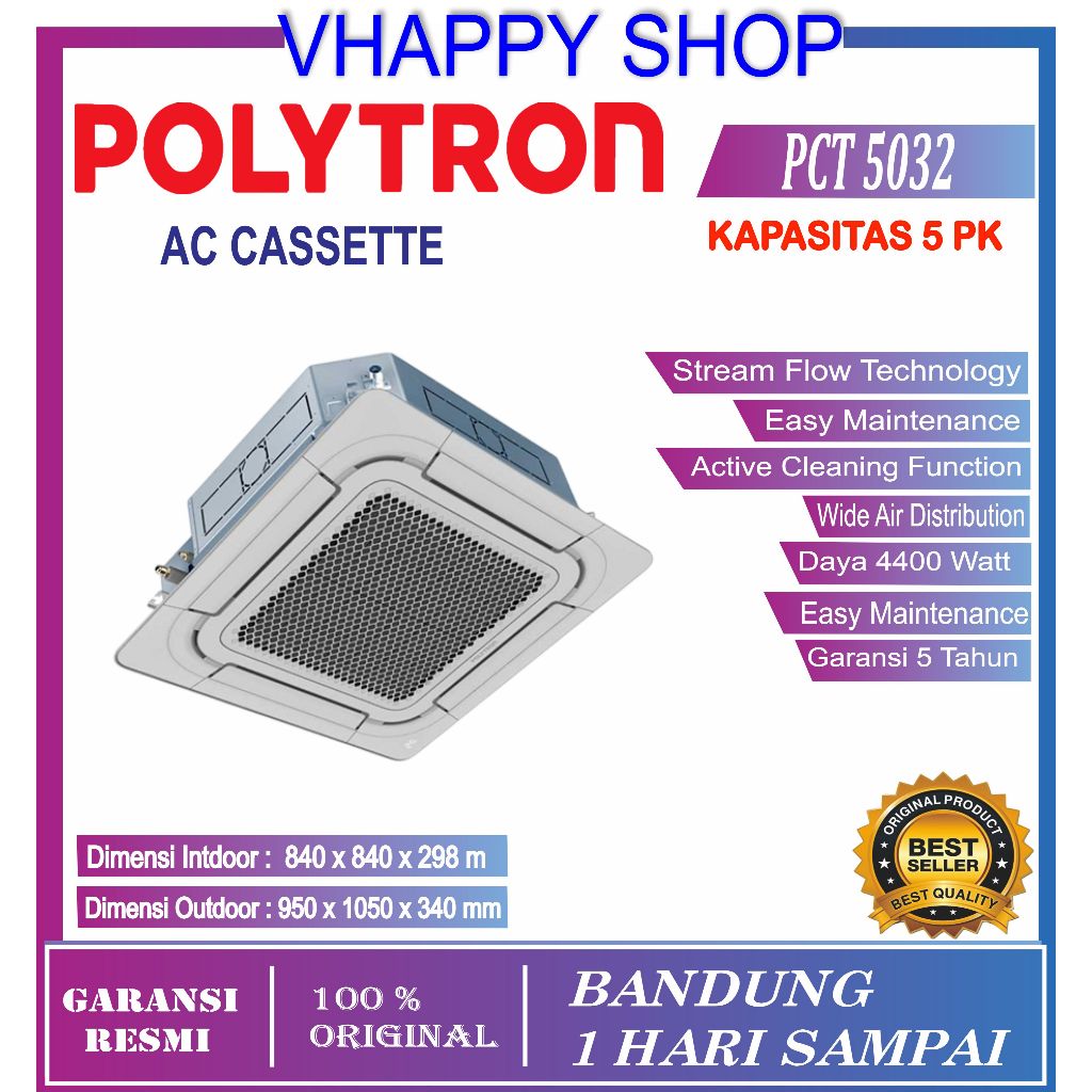 AC  cassette  5 PK Neuva Polytron PCT-5032
