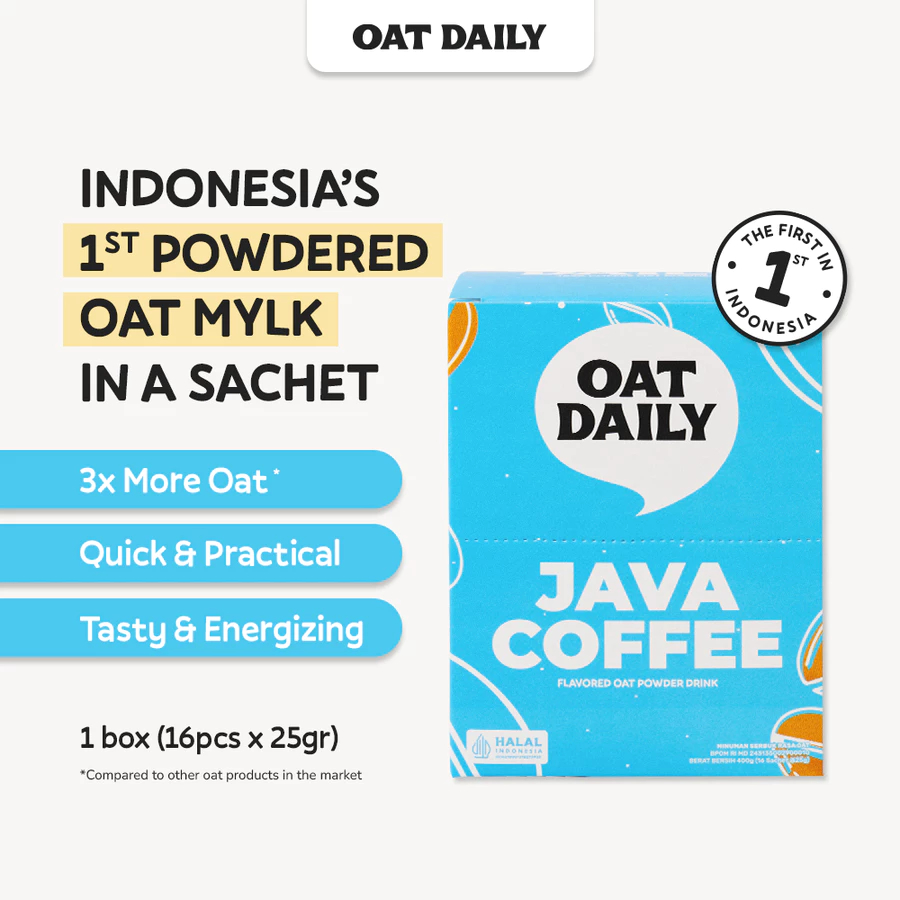 [oddsolshop] pekanbaru/Oat Daily Java Coffee Flavored Oat Powder Drink 25 gr Isi 16 Minuman Sereal