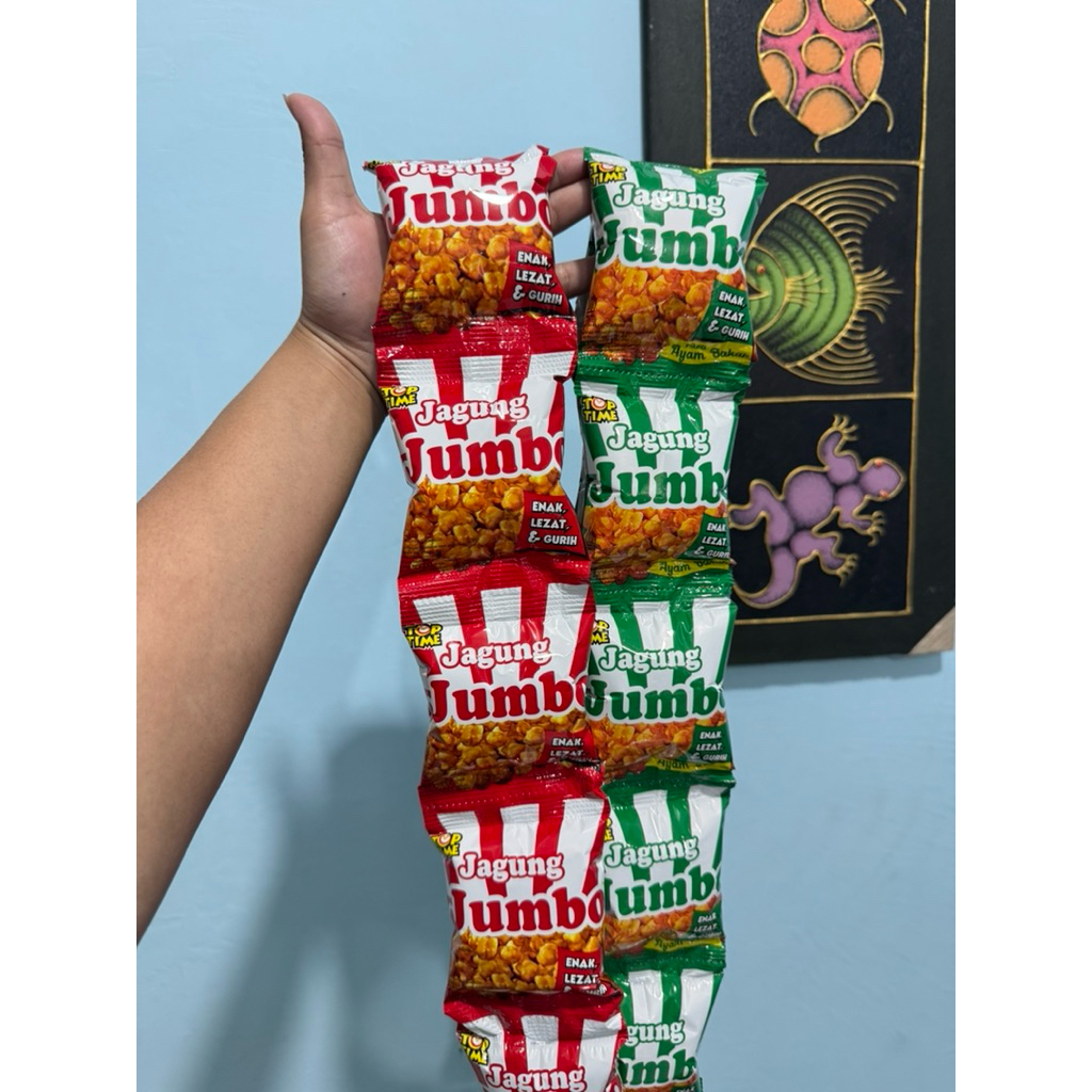 Jumbo jajanan jadul - Isi 10 bungkus snack gurih murah cemilan enak