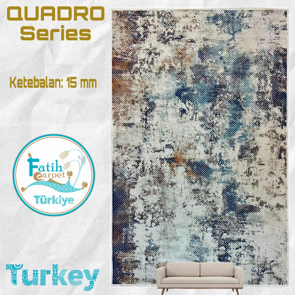 Karpet Minimalis Quadro Import Turki - Q15