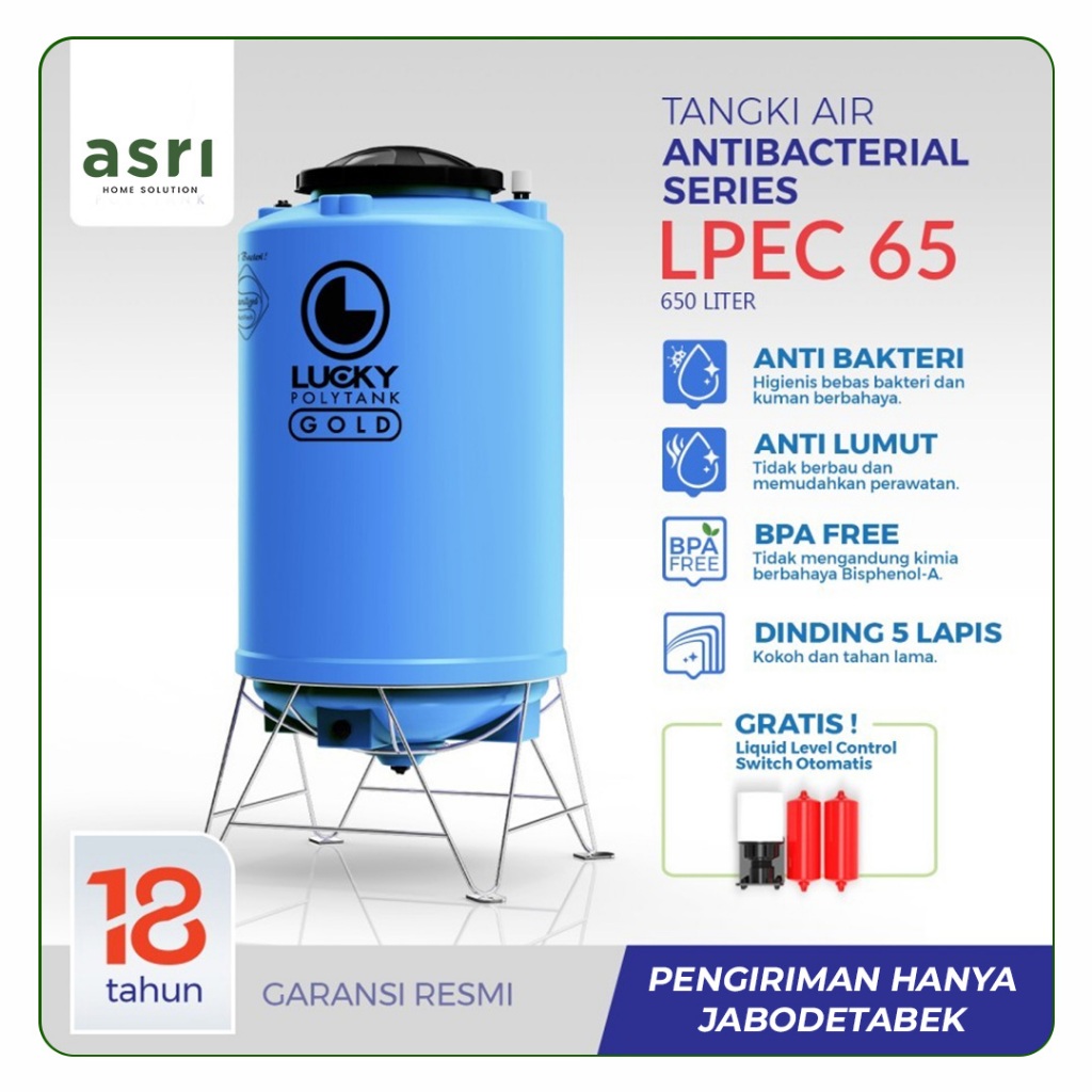 Tandon Air/ Toren Air 650 Liter Lucky E-Clean 650