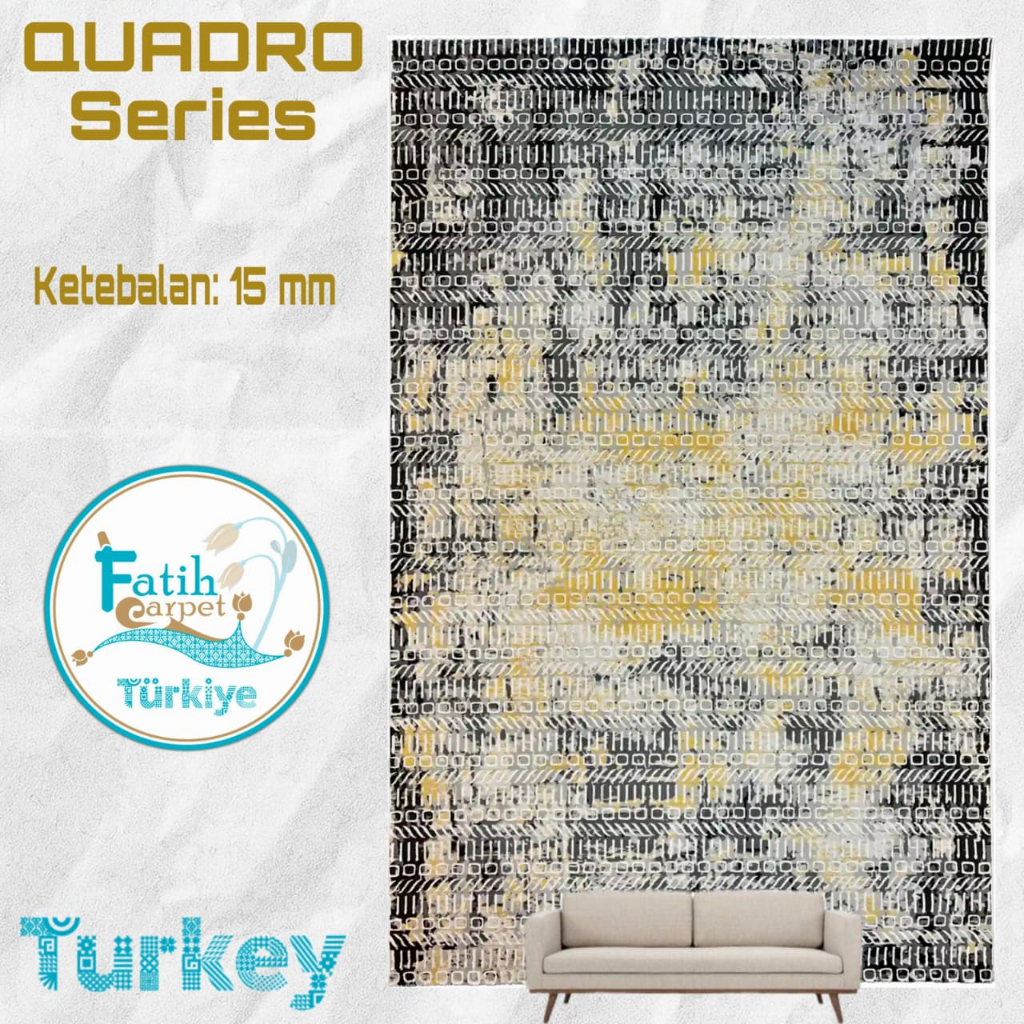 Karpet Minimalis Quadro Import Turki - Q32