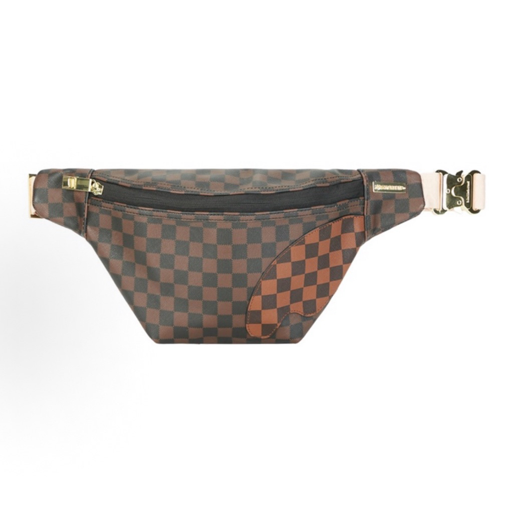 Sprayground Boujee Strap Crossbody Waistbag Brown Original / Tas Selempang Sprayground Authentic