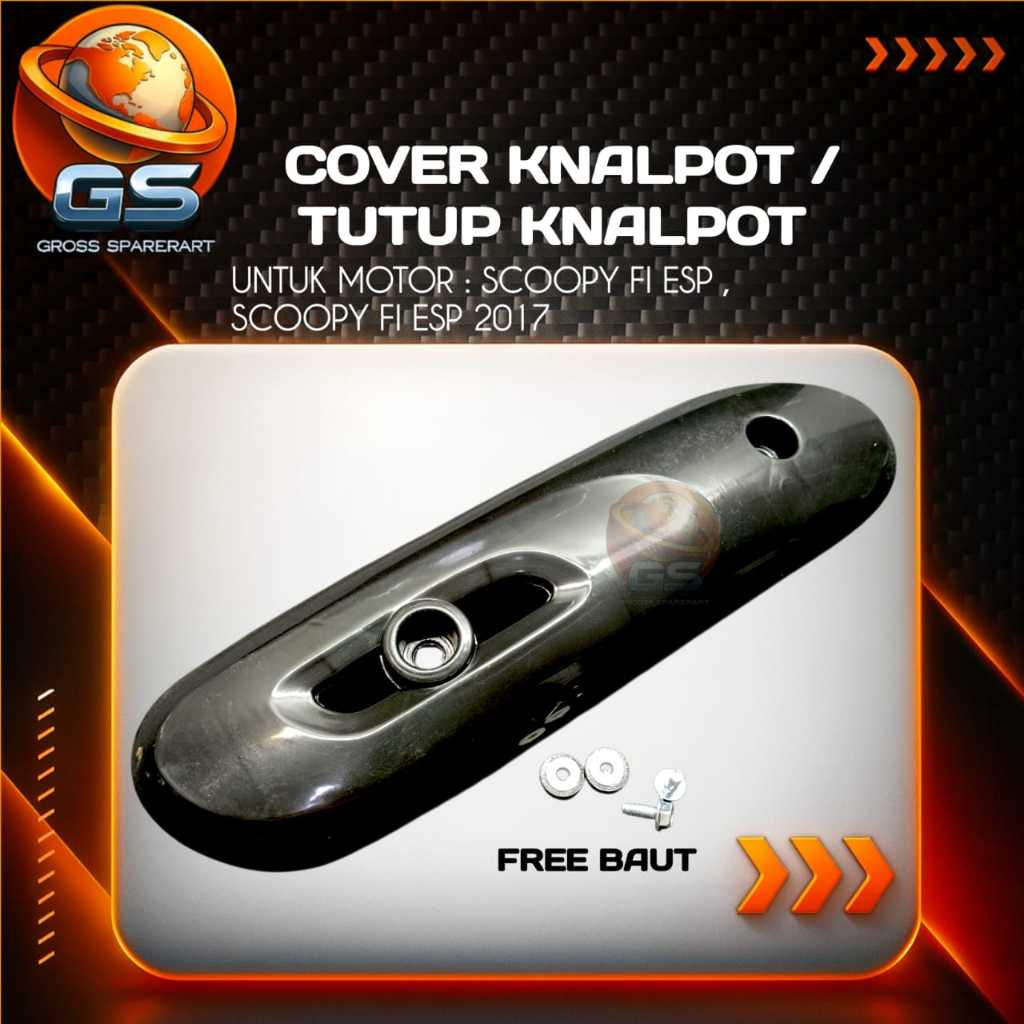 COVER KNALPOT SCOOPY FI 2017 TAMENG KNALPOT SCOOPY FI 2017